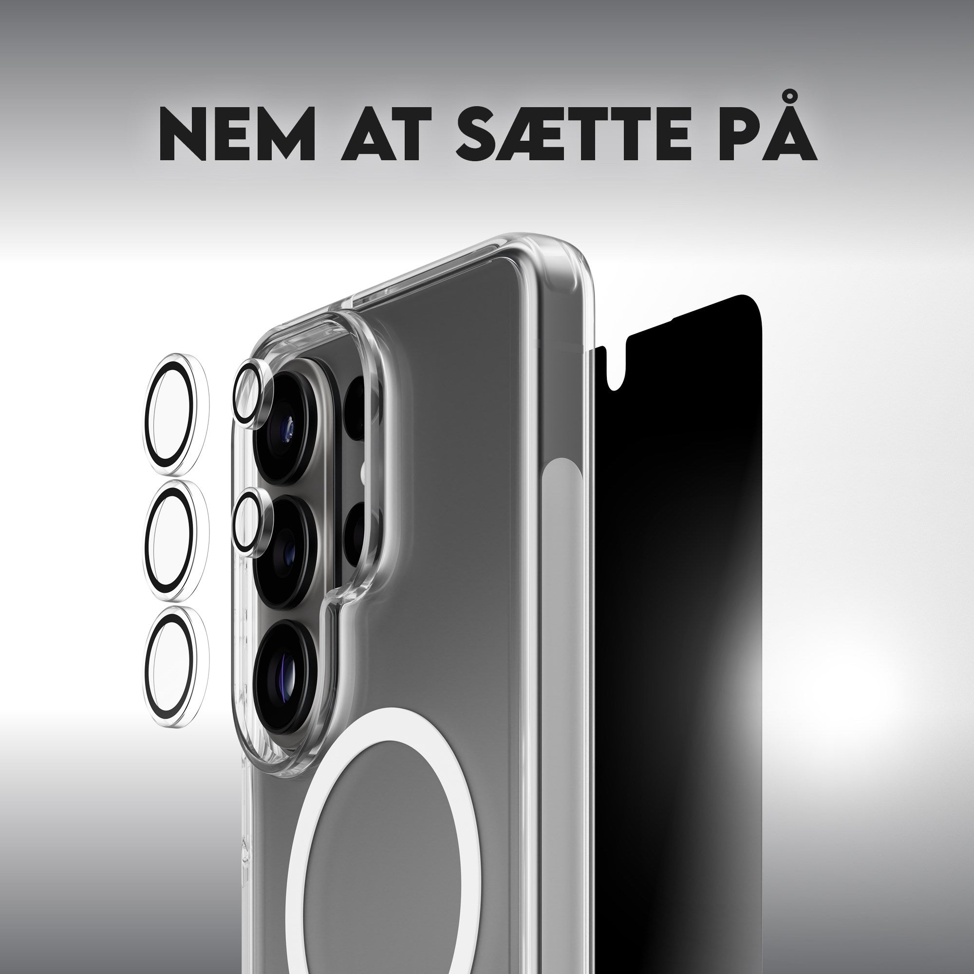 PanzerGlass® | CARE™ by PanzerGlass® Privacy 3-in-1 Pakke Samsung Galaxy S26 Ultra